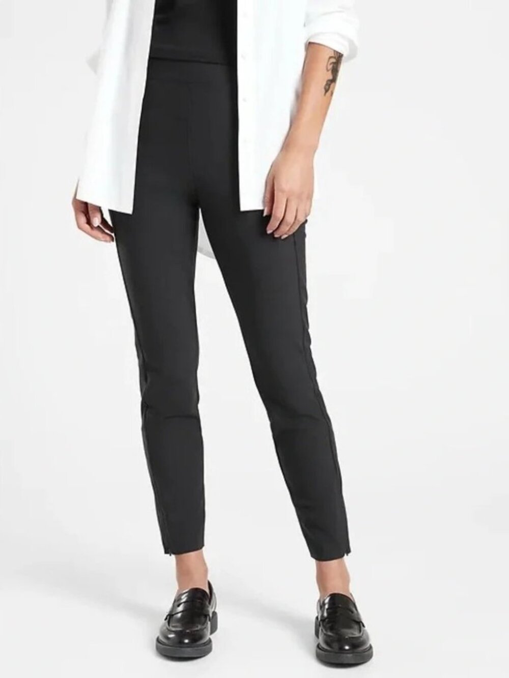 Athleta Women’s Stellar Tight Zip Pocket Ankle Pants 870815 Black Size Small